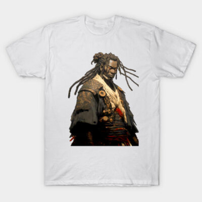 Yasuke Black Samurai in 1579 Feudal Japan No. 3 T-Shirt by Puff Sumo