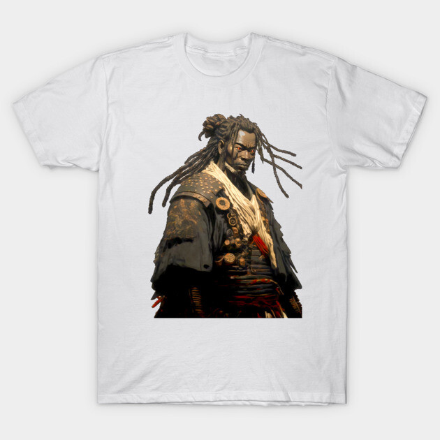 Yasuke Black Samurai in 1579 Feudal Japan No. 3 T-Shirt by Puff Sumo