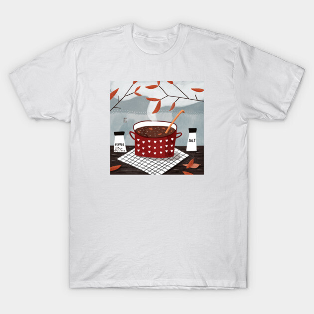 Veggie soup T-Shirt by marikadoodles