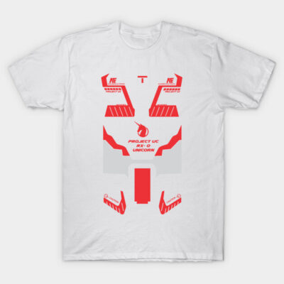 gundam unicorn rx 0 T-Shirt by john rokim