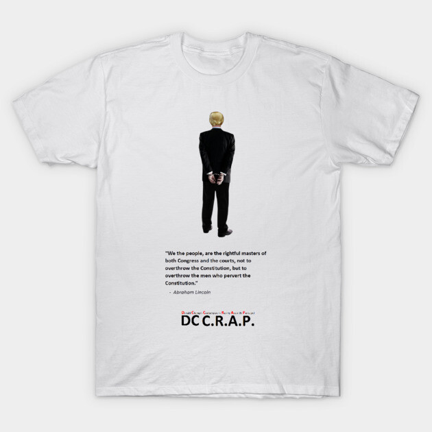 White cotton t-shirt featuring graphic design with text, casual style, suitable for everyday wear and statement fashion.