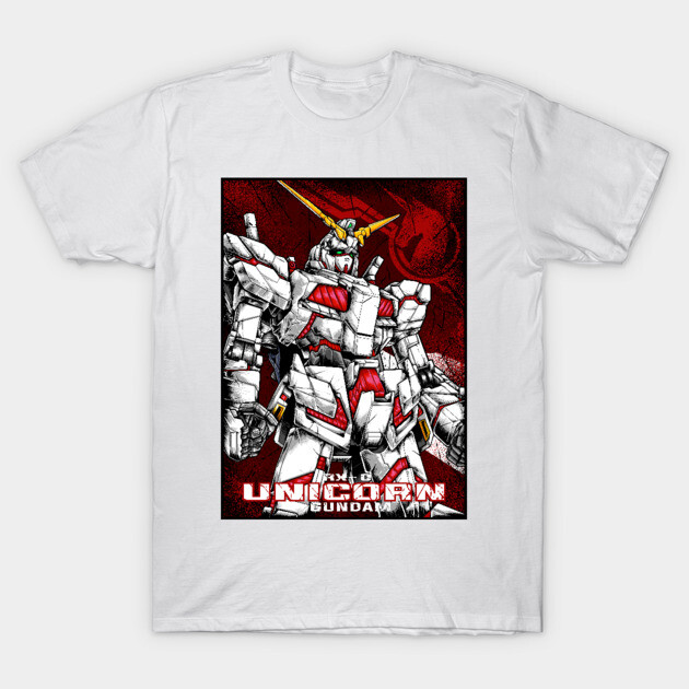 RX-0 Unicorn Gundam T-Shirt by WahyudiArtwork