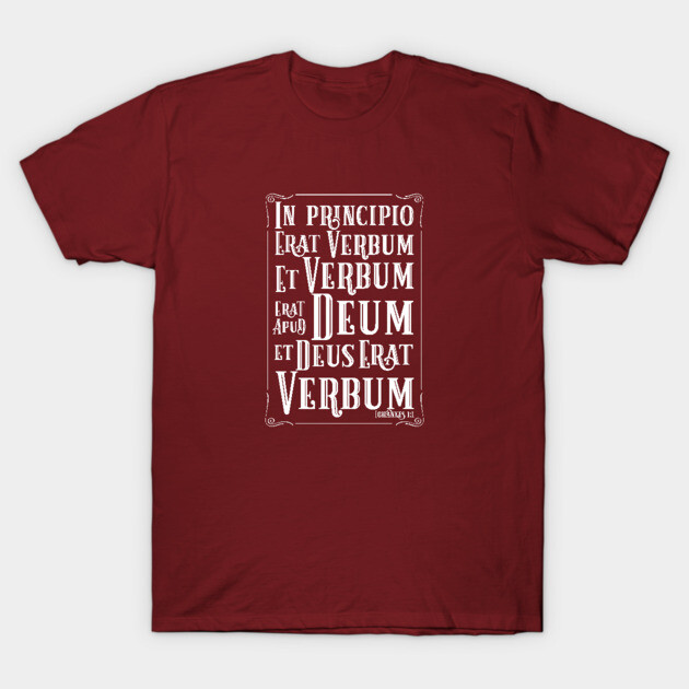 Burgundy graphic T-shirt featuring Latin text design, casual style, soft cotton material for everyday wear.