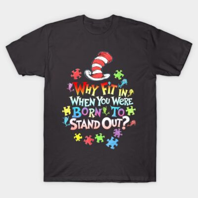 "Black T-shirt with colorful puzzle pieces and motivational text design for unique style and casual wear."