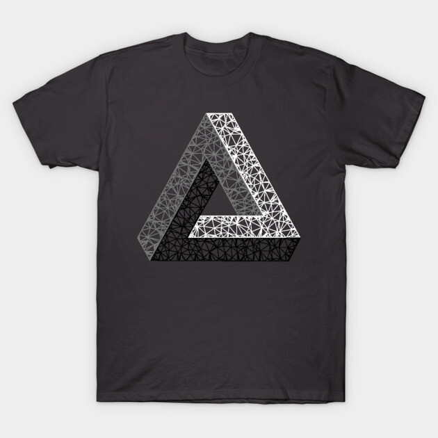 M. C. Escher Triangle T-Shirt 1 M. C. Escher Triangle T-Shirt by TRIME