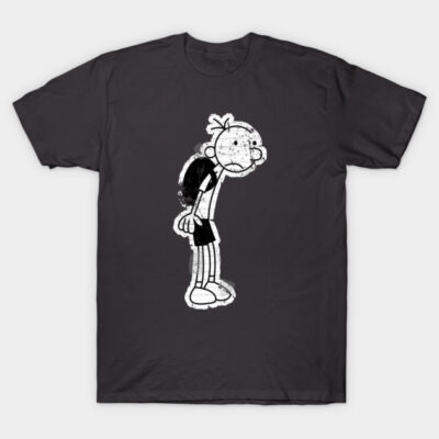 "Black graphic tee with cartoon character, casual style, cotton material, unisex design for everyday wear."