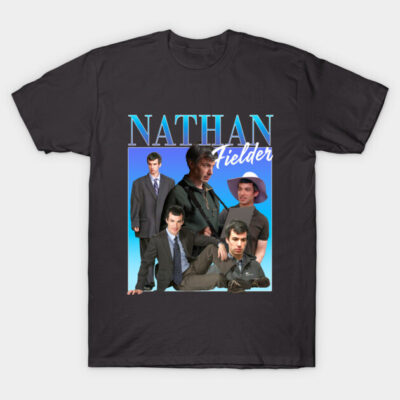 Black graphic t-shirt featuring collage design, casual unisex style, ideal for everyday wear or gifting.