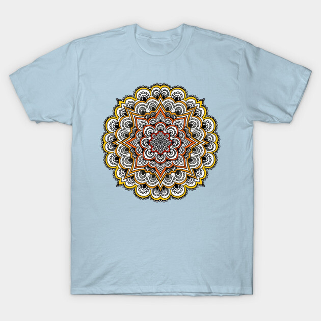 Mandala Blossom T-Shirt 1 Mandala Blossom T-Shirt by Artbynikitachawda