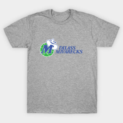 Gray cotton t-shirt featuring blue and green graphic logo, casual wear, unisex style, ideal for everyday comfort.