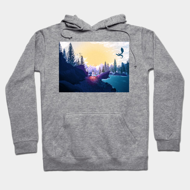 Camping in the mountains Hoodie by TeEmporium