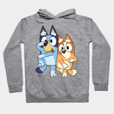 Gray hoodie featuring playful cartoon dogs, perfect for casual wear. Soft cotton material, ideal for comfort and style.