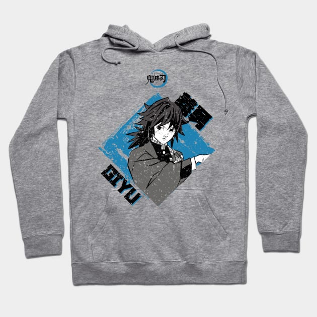 Gray anime hoodie featuring illustrated character design, casual style, cotton blend, for fans and everyday wear.