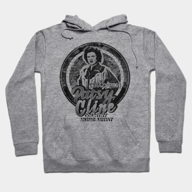 Gray hoodie with vintage music artist graphic, cozy style, cotton blend, ideal for casual wear and music lovers.