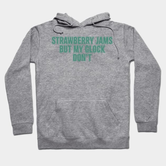 Gray hoodie with green text design, cozy cotton blend, casual style, perfect for everyday wear.