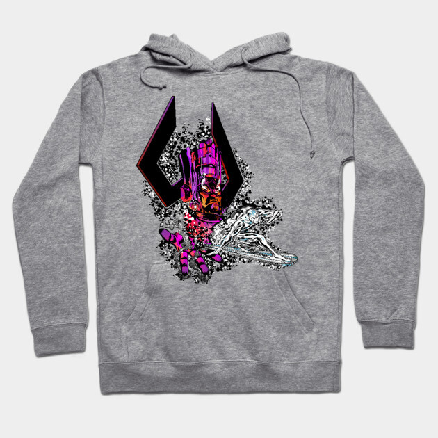Galactus & Silver Surfer - Classic Hoodie by AlternateRealiTEE