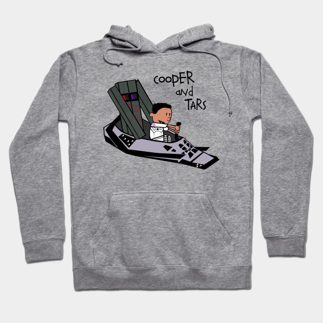 Cooper and TARS Hoodie by CineFluxProd
