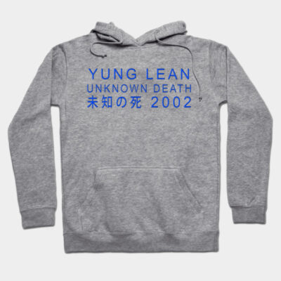 Gray hoodie with blue text design, cozy cotton blend, casual streetwear style, perfect for everyday comfort.