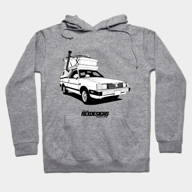 Subaru BRAT Camper Hoodie by RexDesignsAus