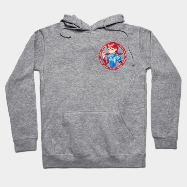 Gray hoodie with anime design, featuring red and blue graphics. Comfortable cotton blend, casual style for everyday wear.