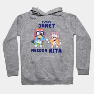 Gray hoodie with colorful cartoon design and playful text, perfect for casual wear. Comfortable and stylish cotton blend.