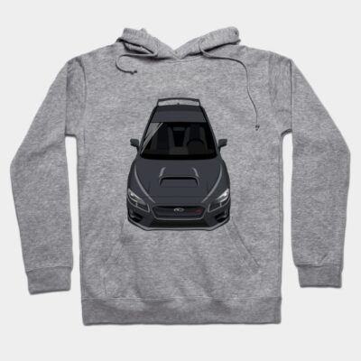 Gray hoodie with car graphic, casual style, cotton material, perfect for car enthusiasts and everyday wear.