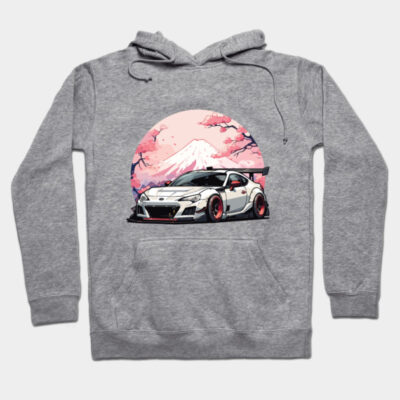 Subaru BRZ Car Art - Widebody Modified JDM Car Hoodie by JDM-Rey