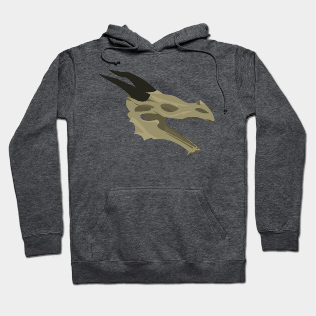 Dragon Skull Hoodie by JixelPatterns