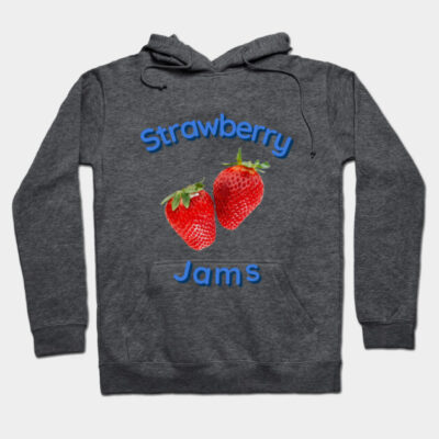 Sweet Strawberry Jams Fruit Lover Design Hoodie by slogesh