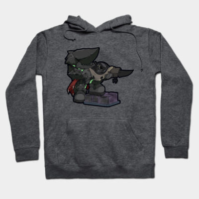 Gray graphic hoodie featuring a cartoon design, casual style, made from soft cotton blend, perfect for everyday wear.