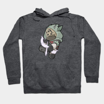 Charcoal gray hoodie featuring cartoon character design, cozy cotton blend, ideal for casual wear and gifting.