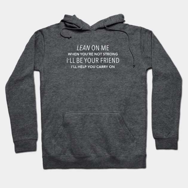 Charcoal gray hoodie with inspiring text, casual style, warm cotton material, ideal for everyday wear.