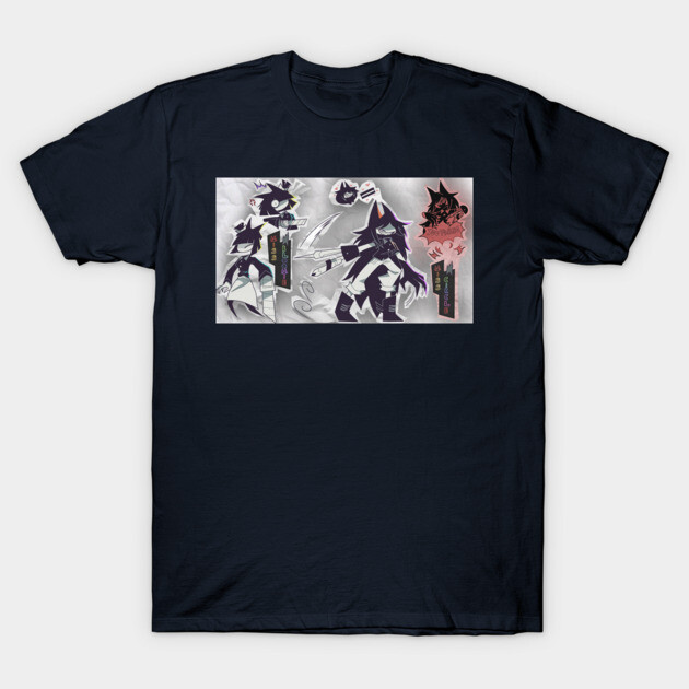 Navy blue graphic tee with abstract design, soft cotton, casual style, perfect for everyday wear.