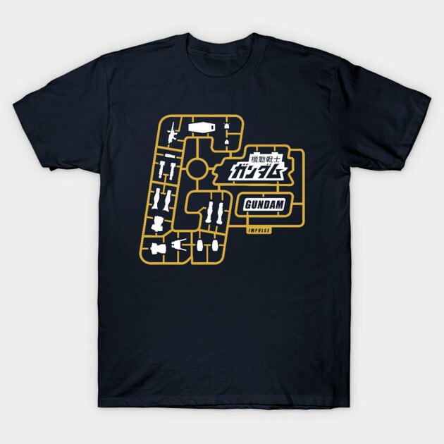 RX 78 2 gundam Gunpla 40th anniversary logo T-Shirt by don_kuma
