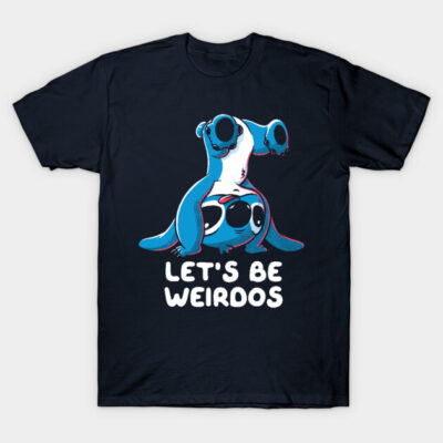 Let’s Be Weirdos Funny Alien Experiment T-Shirt by eduely