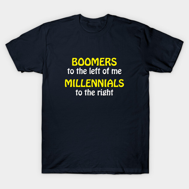 Navy blue cotton t-shirt with humorous text design, ideal for casual wear and gifting.