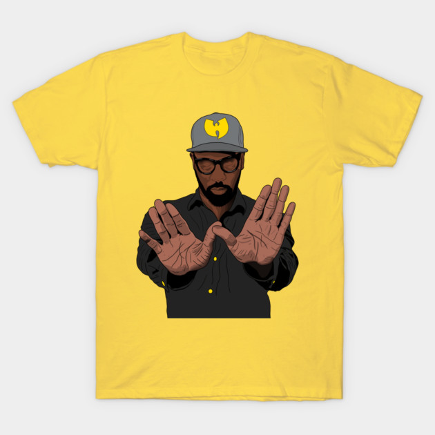 Yellow graphic tee with hip-hop inspired illustration, casual style, 100% cotton, perfect for everyday wear.