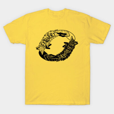 Introvert Extrovert Fox T-Shirt by The art of Kai