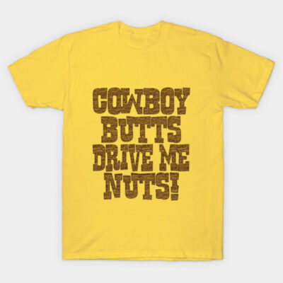 Yellow graphic tee with bold text print, casual style, perfect for everyday wear, soft cotton material.