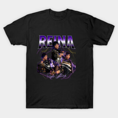 Reina Tekken Purple Lightning Vintage Bootleg T-Shirt by illatekknique