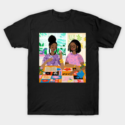Quilters at the Sewing Table T-Shirt by tabithabianca