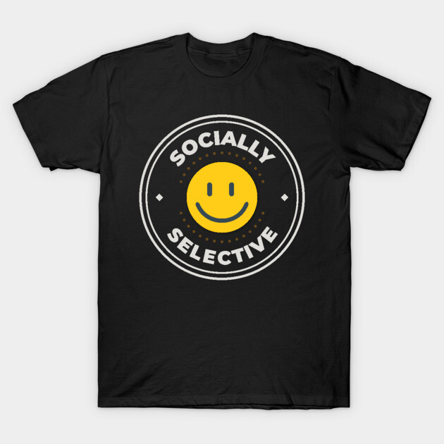 Socially selective logo for introvert T-Shirt by Oricca
