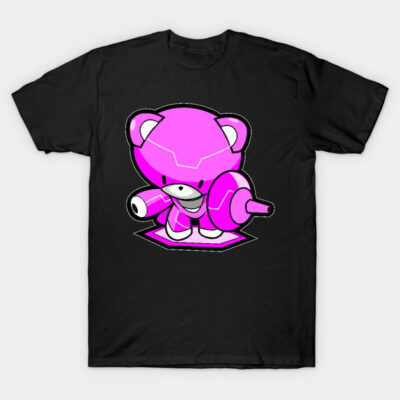 Gundam War Bear pink T-Shirt by Spikeani