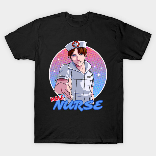 Male Nurse Funny Murse T-Shirt by Noseking