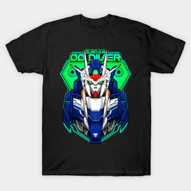 Gundam 00 Diver T-Shirt by WahyudiArtwork