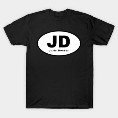JD (Juris Doctor) Oval T-Shirt by kinetic-passion