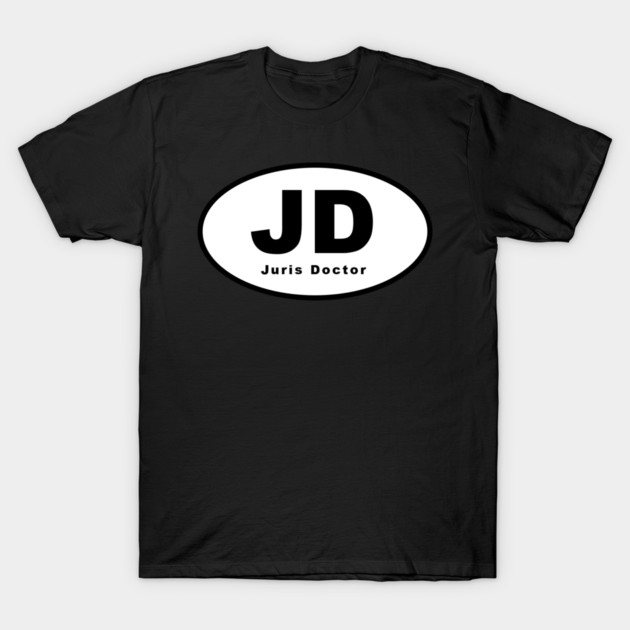 JD (Juris Doctor) Oval T-Shirt 1 JD (Juris Doctor) Oval T-Shirt by kinetic-passion