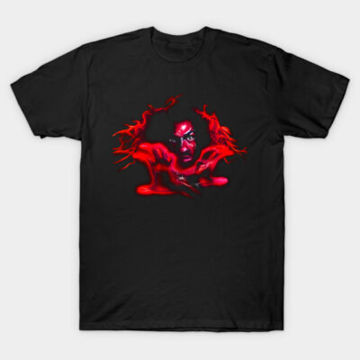 sho nuff red light design T-Shirt by Daria Morgendorffer