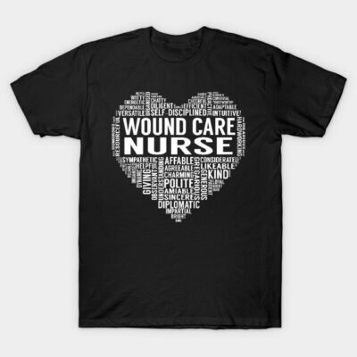 Wound Care Nurse Heart T-Shirt by LotusTee