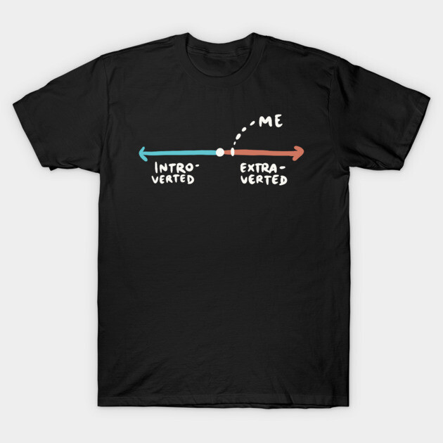 Introverted Extraverted Scale T-Shirt 1 Introverted Extraverted Scale T-Shirt by isstgeschichte