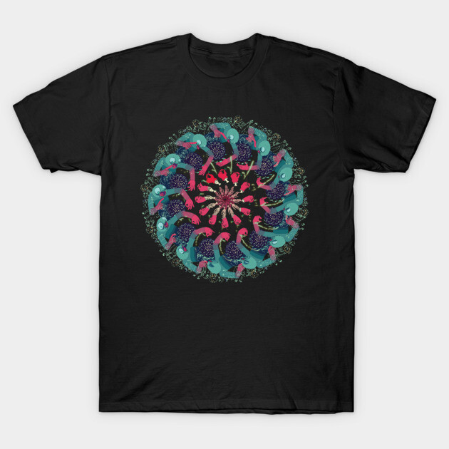 Mandala Plateau T-Shirt 1 Mandala Plateau T-Shirt by Fong